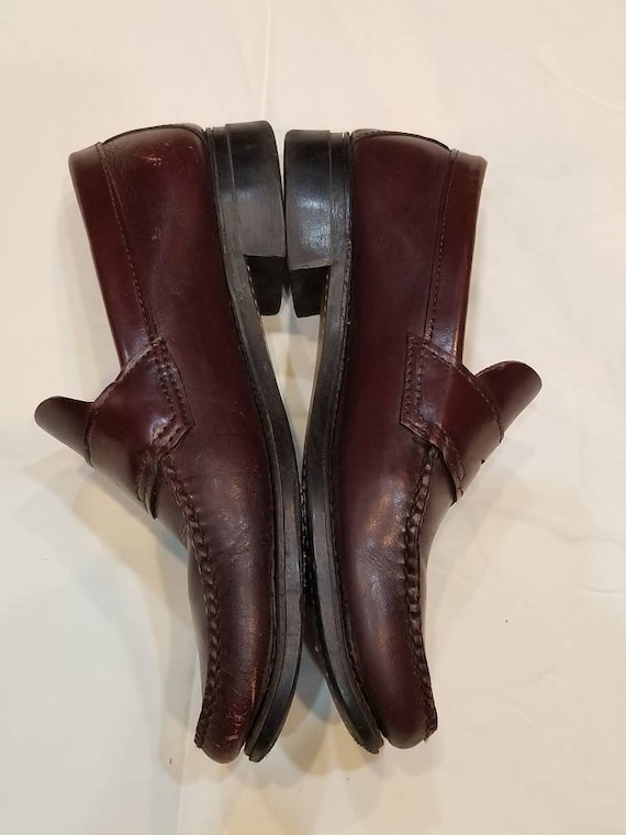 9 1/2 penny loafers,  80s Dexter, mens oxblood - image 4