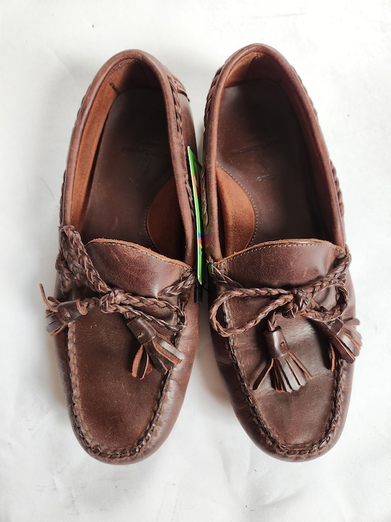 POLO Ralph Lauren Mens 8, Leather Driving Mocs, Driving