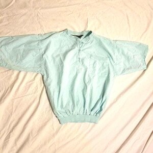 80s shirt, unisex, light blue,  large 48 cotton