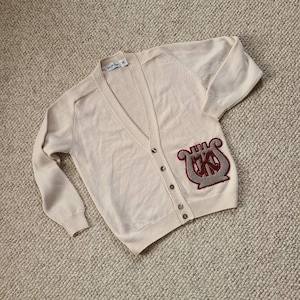Varsity sweater,  letterman cardigan, Saks Fifth Avenue,  wool cardigan, music, Musical, theatre, band,  K monogram