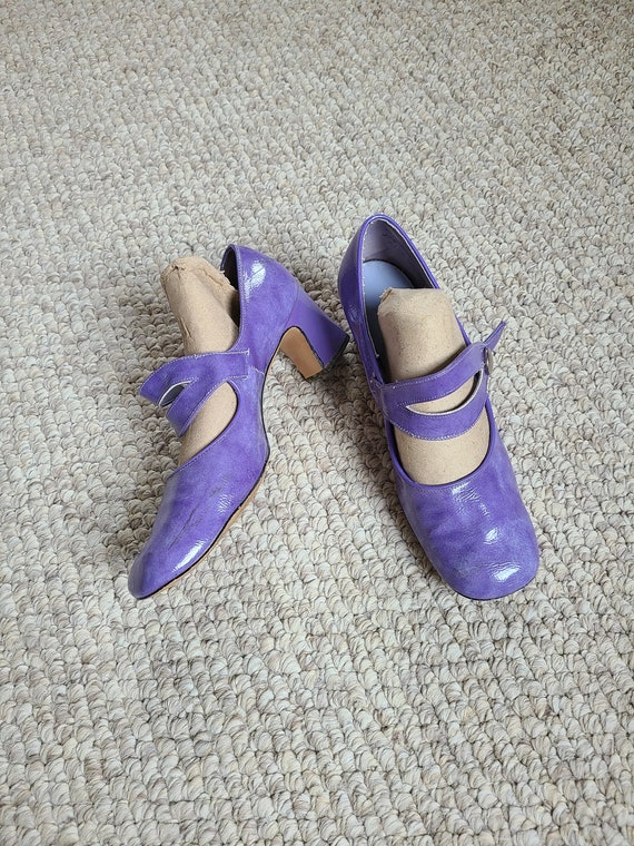 60s Mary Jane pumps, size 7 1/2, pumps, heels, la… - image 1