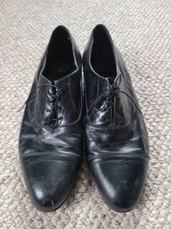 Vintage 12 mens oxford shoes with leather soles, leat… Gem