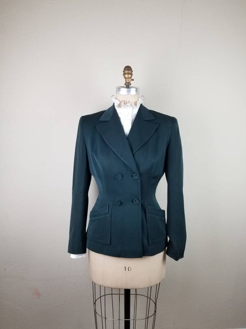 40s Green Blazer Ladies Sportcoat 40 - Etsy