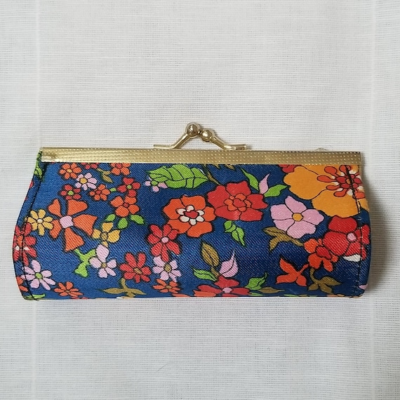 Small vintage bag floral 60s-70s cosmetic bag - image 2