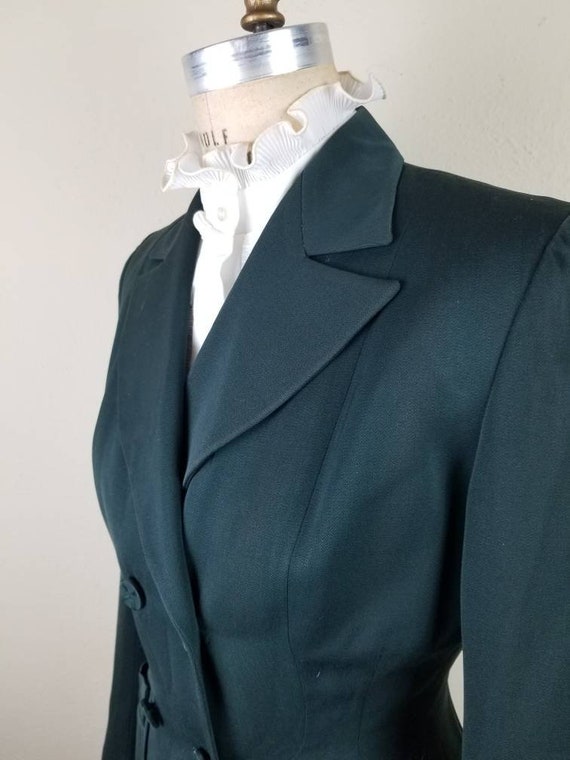 40s green blazer, ladies sportcoat, 40 - image 3