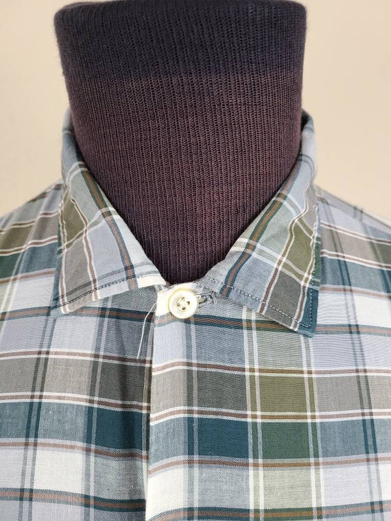 40s shirt, mens, 16 x 33, plaid - image 7