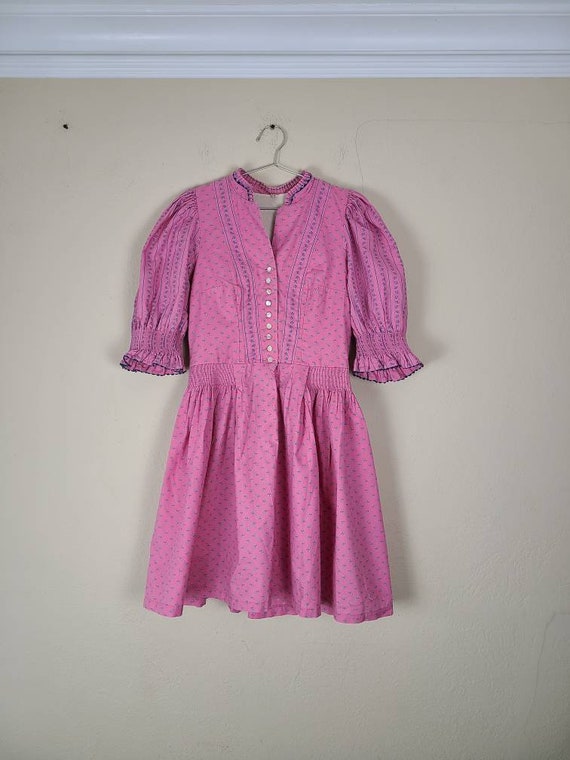 German costume, dirndl, costume, German dress, octoberfest, 40, pink floral, vintage