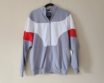 80s 90s new NIKE sweatshirt, track jacket, zip up, mens large