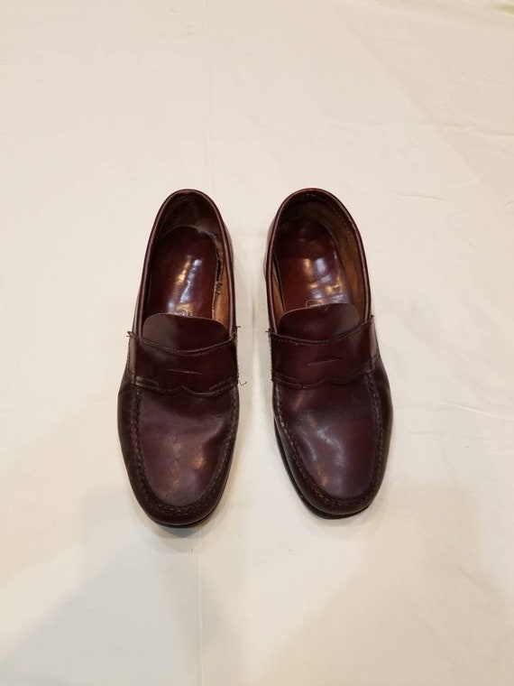 9 1/2 penny loafers,  80s Dexter, mens oxblood - image 1