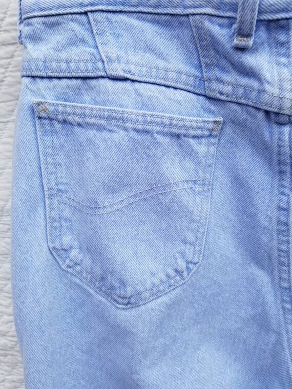 80s Lee jeans 16 womens light wash denim - image 9