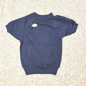 NEW 80s kids sweatshirt,  short sleeved, navy blue, in original package, size 6