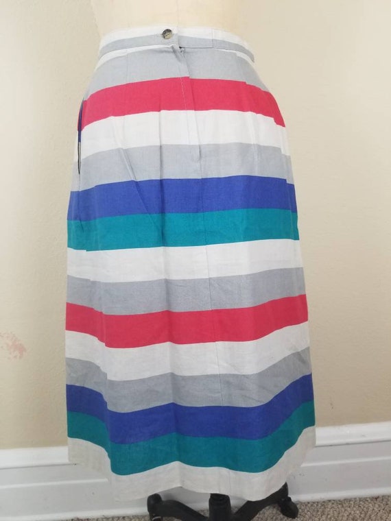 40s summer dress, 2 piece, skirt and sleeveless t… - image 3