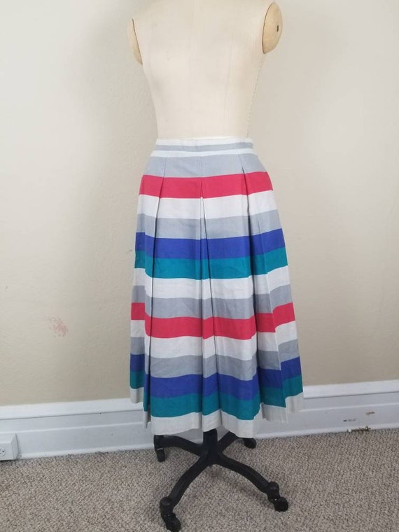 40s summer dress, 2 piece, skirt and sleeveless t… - image 5