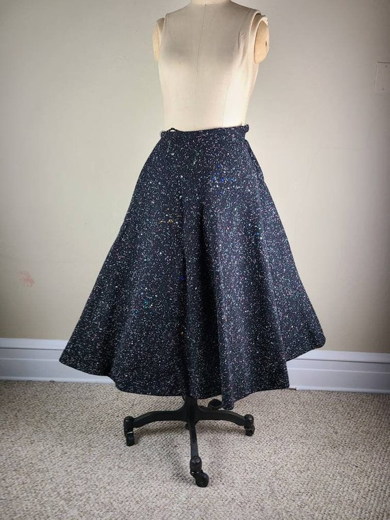 50s poodle skirt,  black, small - image 1