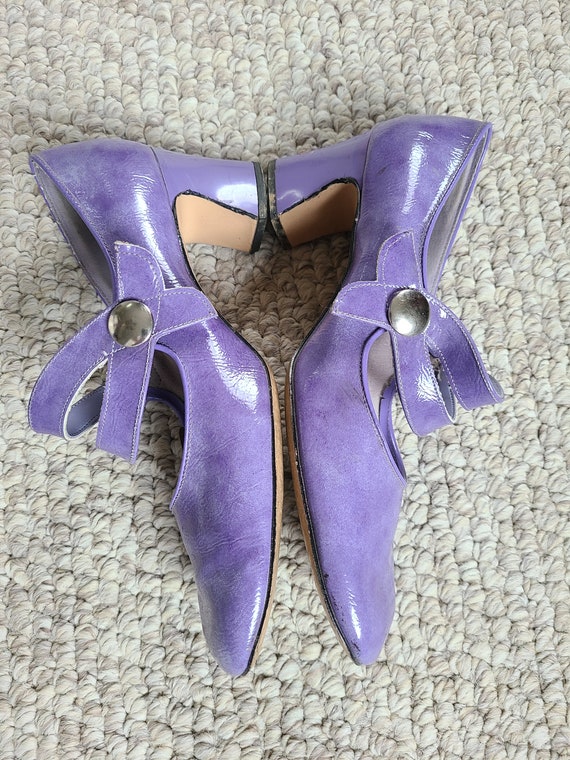 60s Mary Jane pumps, size 7 1/2, pumps, heels, la… - image 3