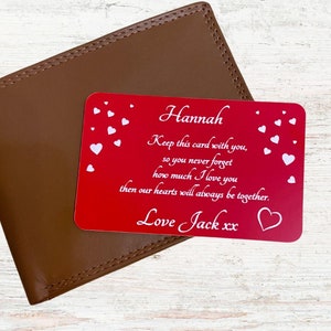 Biglietto d'auguri personalizzato: cuori sentimentali, regalo romantico come ricordo per lui, per lei, per moglie, per marito, per San Valentino e per anniversario.