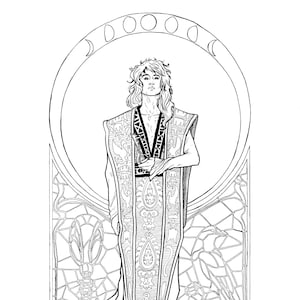 Morpheus with the Key to Hell Coloring Page Download