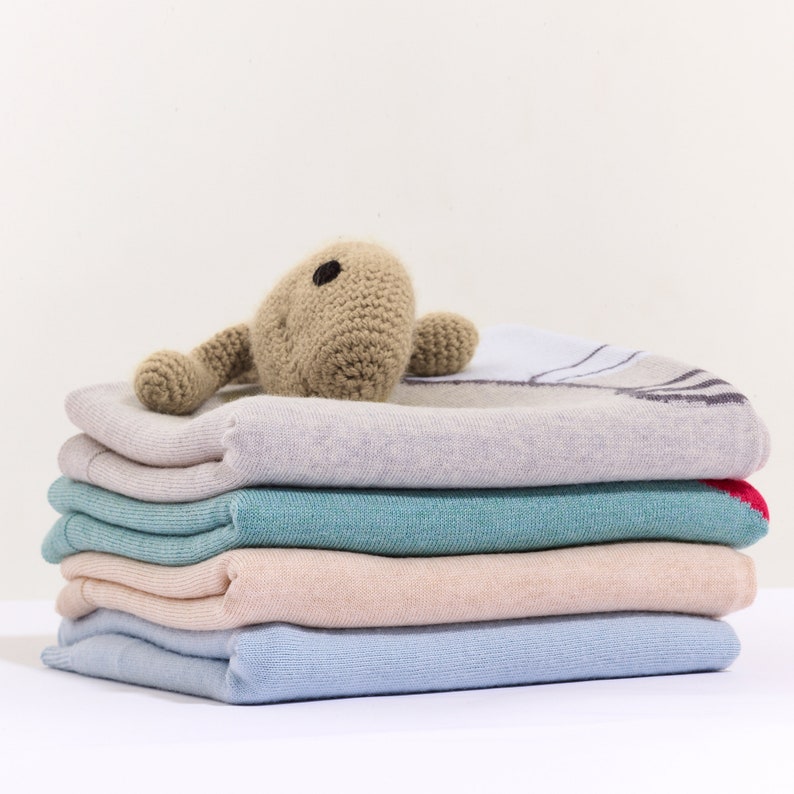 Premium Baby Blanket with Ice Cream Pattern in Gift Box