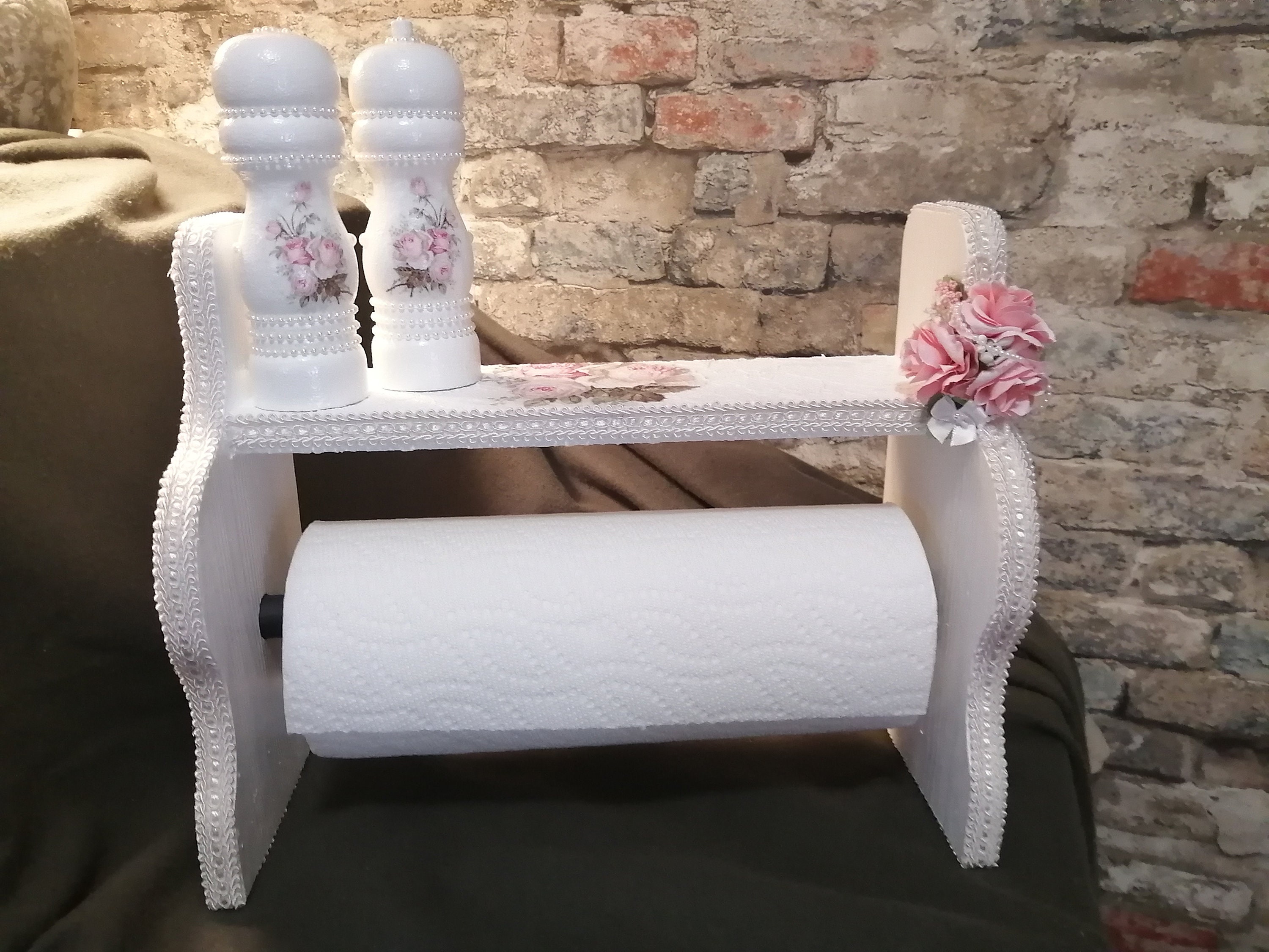 Shabby chic kitchen roll holder new arrivals