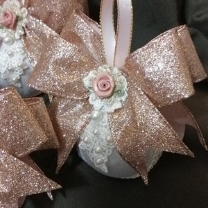 Christmas Ornaments, Shabby Chic Christmas Ornaments, Shabby Chic Decor, Shabby Chic, Christmas Ornaments, Christmas Ornaments