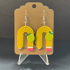 Pencil Clay Earrings