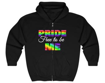 Pride Unisex Full Zip Hooded Sweatshirt