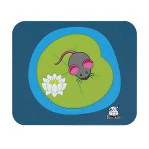 Mouse on a Lily Pad - Mouse Pad