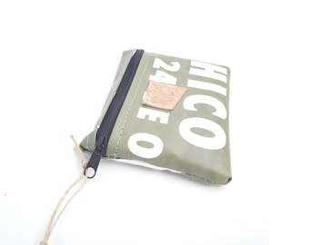 Upcycled advertising banner Artisanal &quot;Chalawan&quot; coin purse