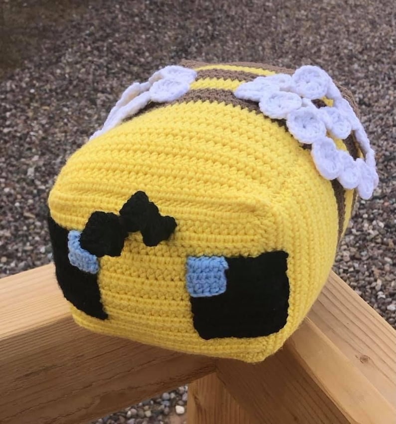 Minecraft Inspired Bee Crochet Pattern Etsy Australia