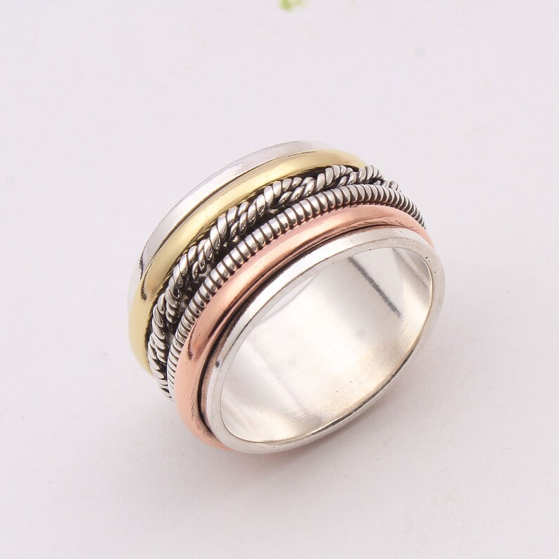 Designer Spinning Ring Spinner Ring Meditation Ring Spinner Etsy