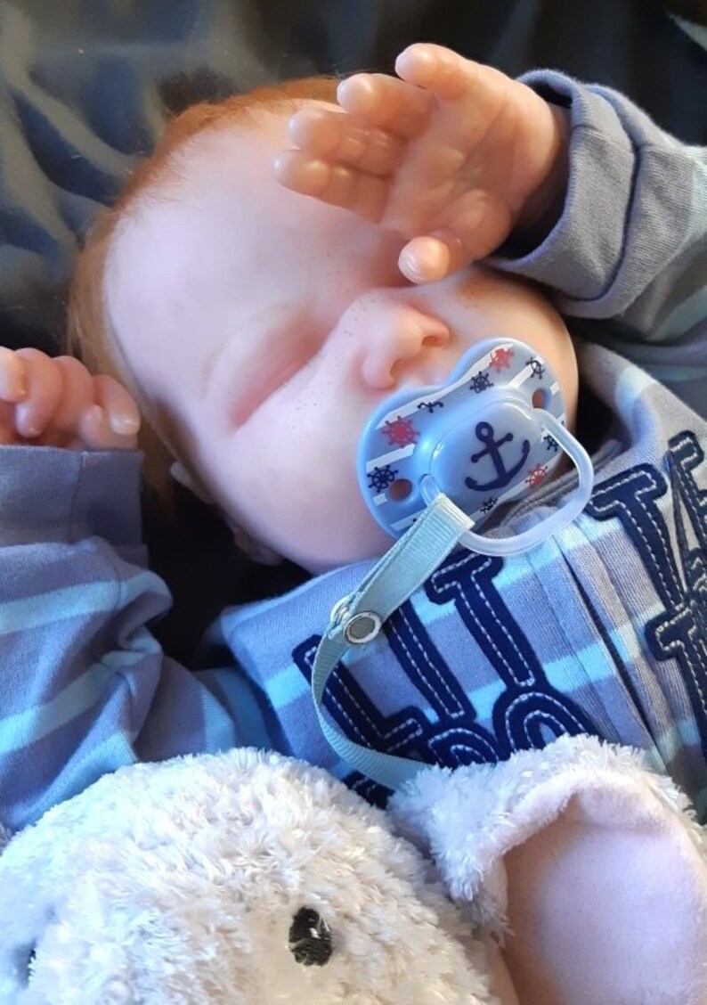 newborn doll reborn boy realborn baby doll kit Landon red hair reborn