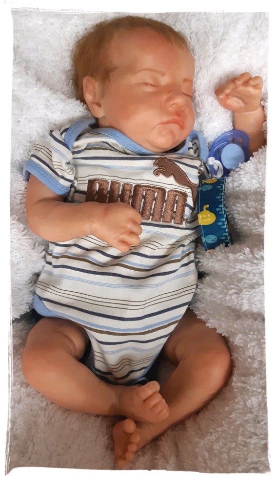 Bebe Reborn Kit Levi De Bonnie Brown Poupee Reborn Garcon Etsy