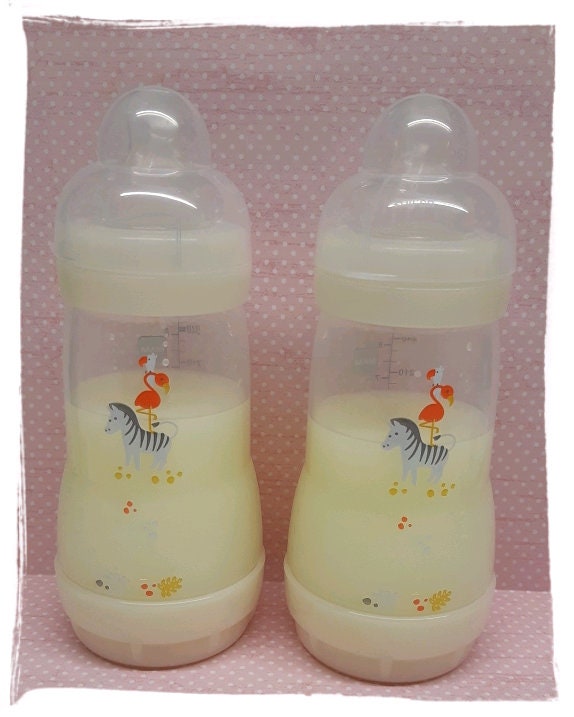 Fake milk bottles for doll or baby reborn fake milk formula Etsy
