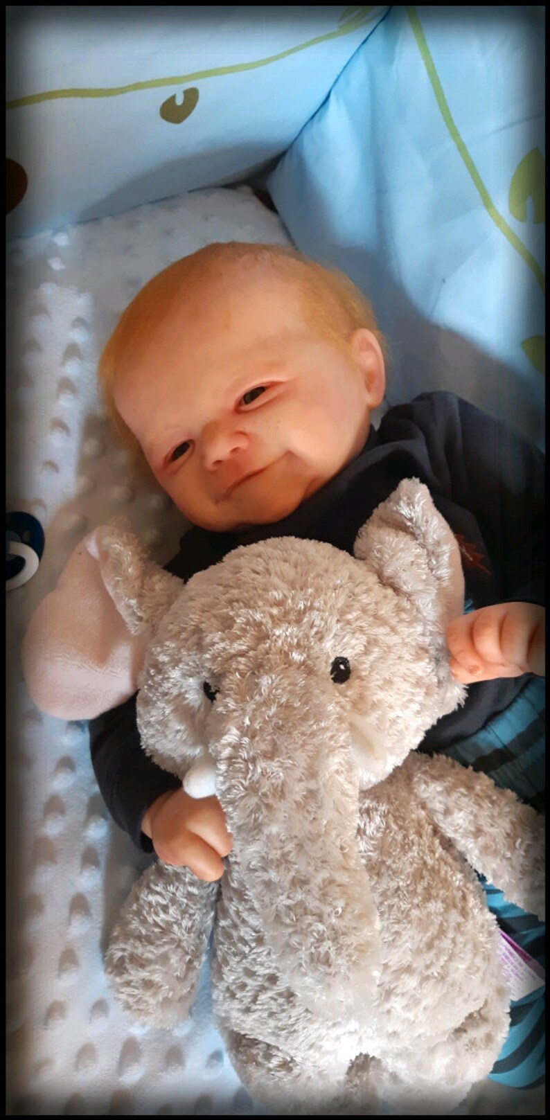 Fake baby reborn baby doll red hair reborn doll therapeutic Etsy