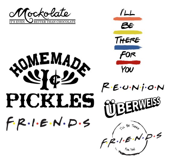 Download Friends Bundle High Quality Designs With 1 Cent Pickles Etsy