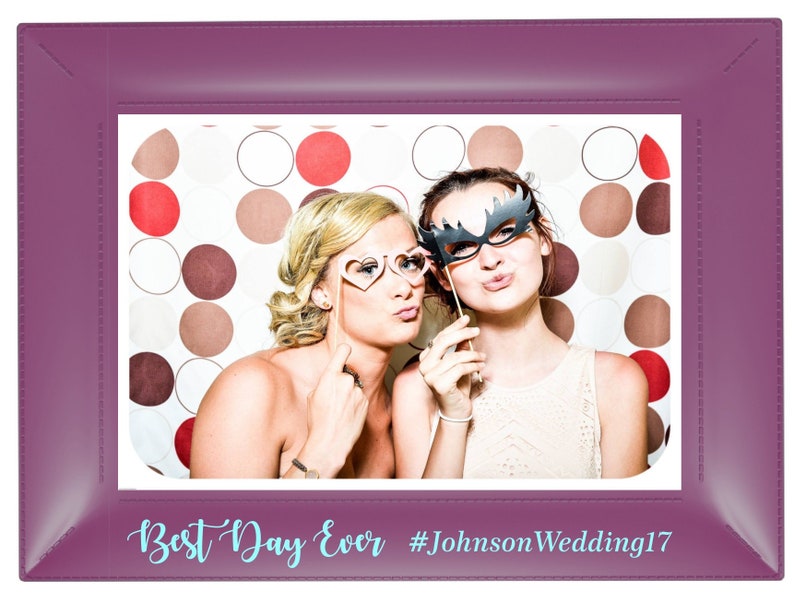 25 Personalized Frames 5x7 Flexible Plastic Custom Picture Frames Party Favors Wedding, Shower