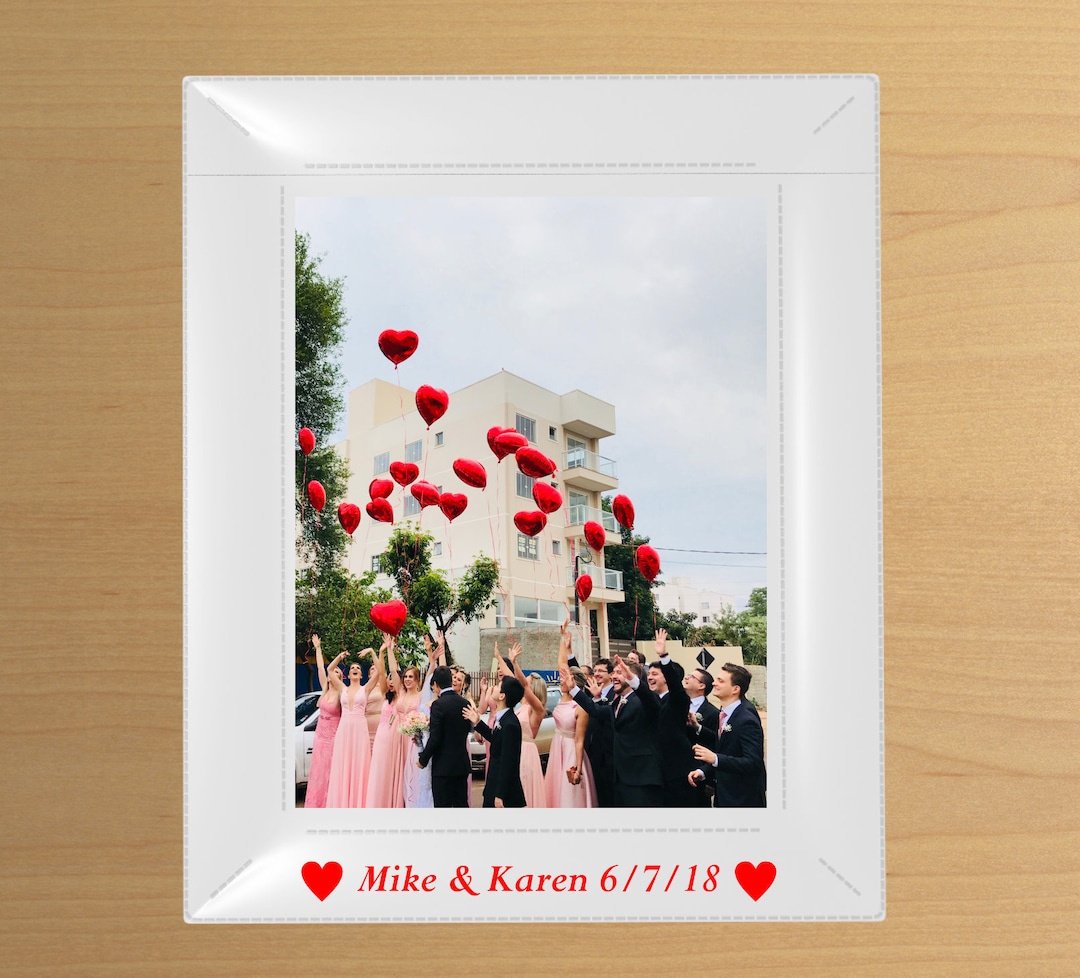 25 Personalized Frames 4x6 Flexible Plastic Custom Picture Frames Party