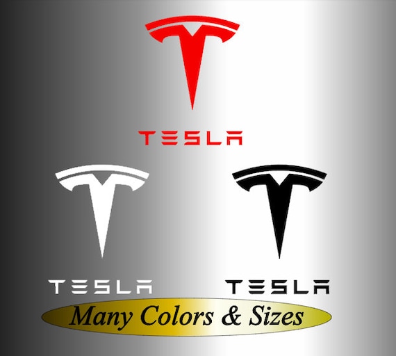 Tesla Logo Wall Decal Luxury Sport New Modern Car Decor Art Mural Vinyl Sticker