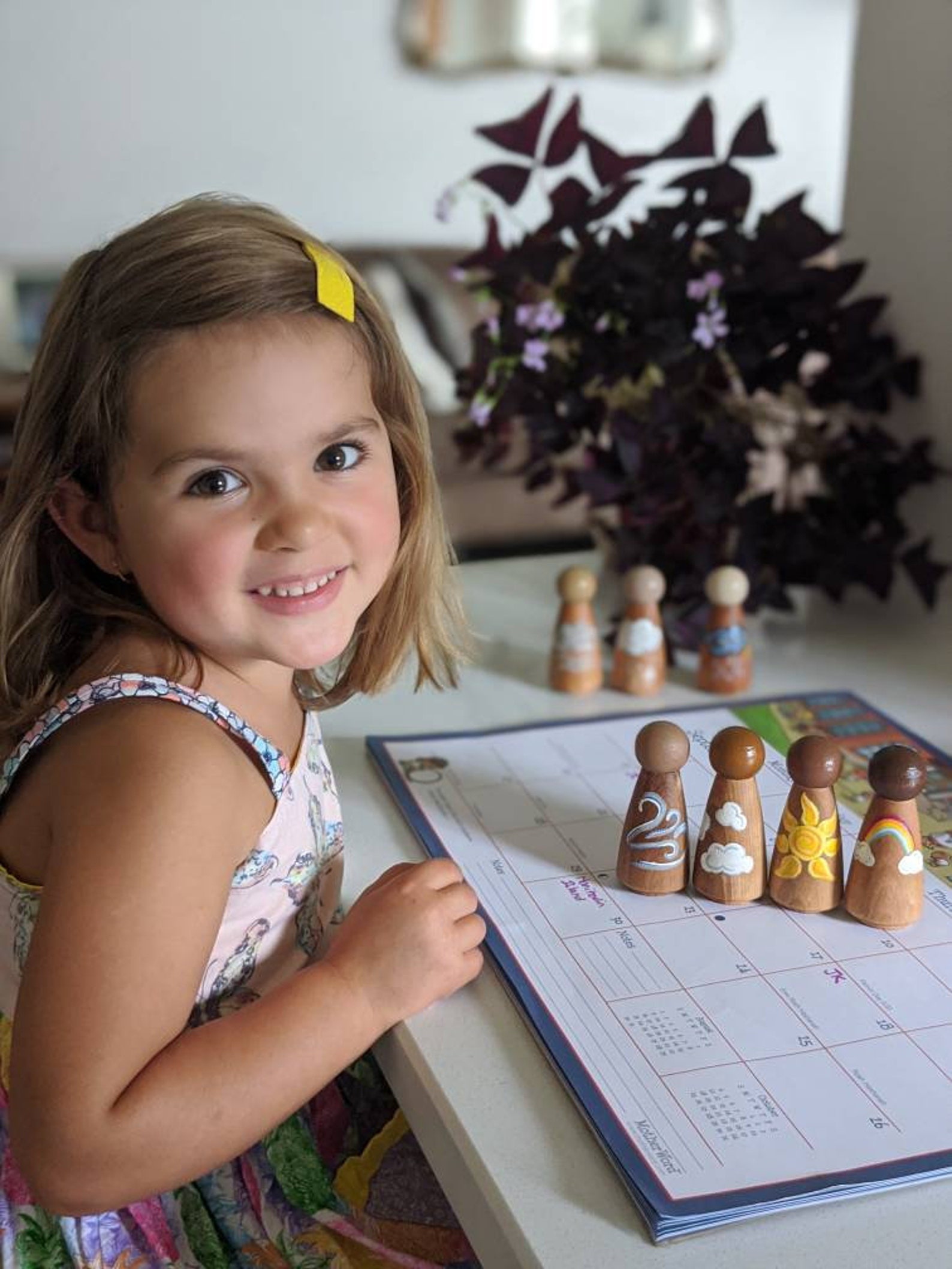 Montessori weather dolls // Waldorf weather dolls // Peg dolls Etsy