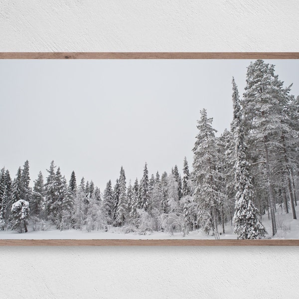 Samsung Frame TV Art Christmas, Winter Landscape, Winter Samsung Frame TV Art, Christmas Frame TV Art, Digital Download, Winterscape