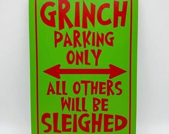 Señal de aparcamiento del Grinch, calle Grinch
