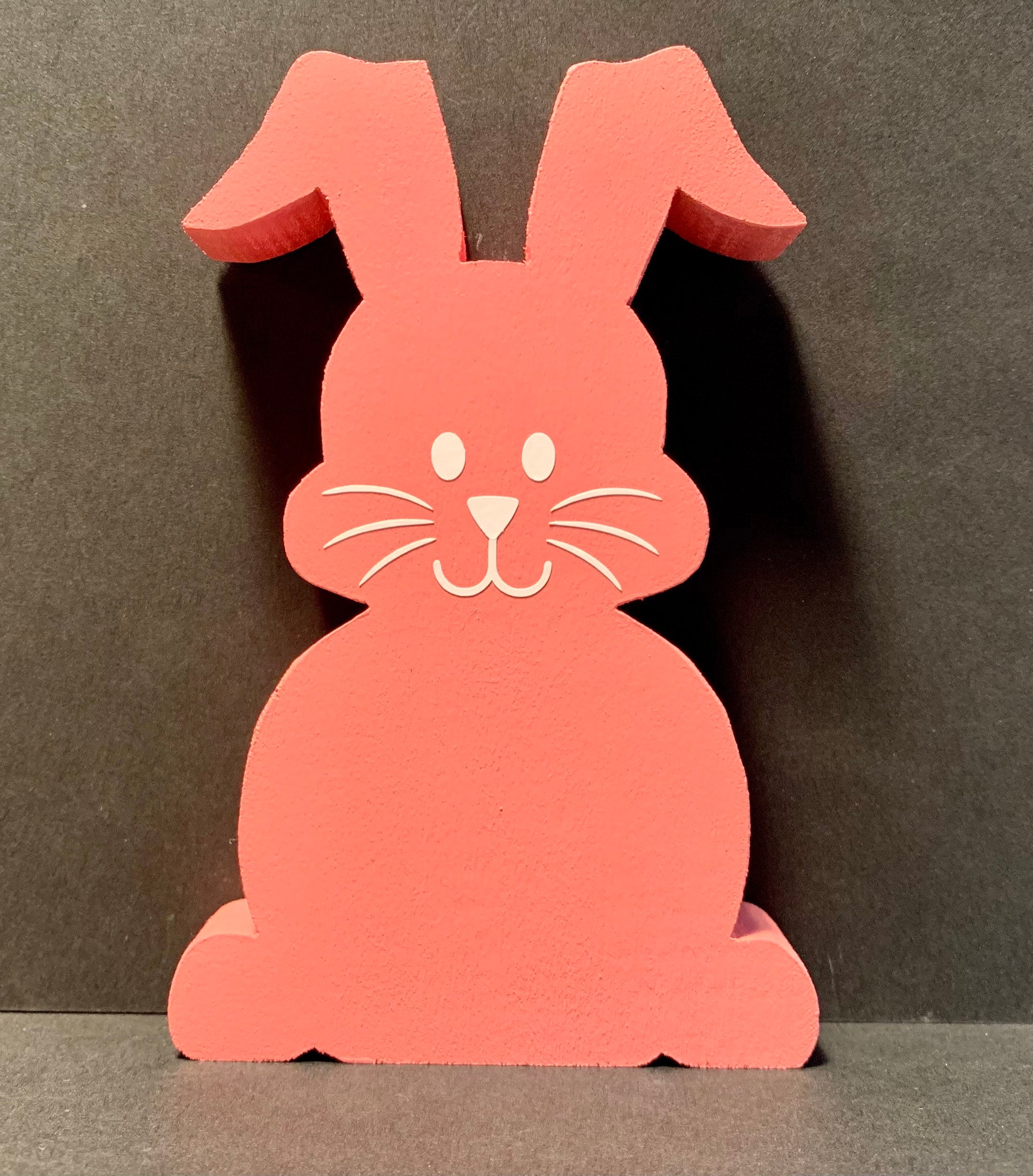 Easter Bunny Painted Wood Bunny painted wood Rabbit wood Etsy