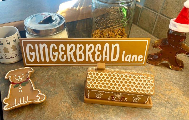 Gingerbread Lane Street Sign - Etsy