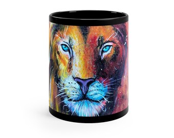 Lion of Judah 11oz Black Mug