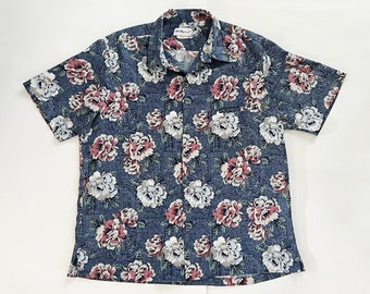 Tori Richard Vintage Aloha Shirt - Blue XL