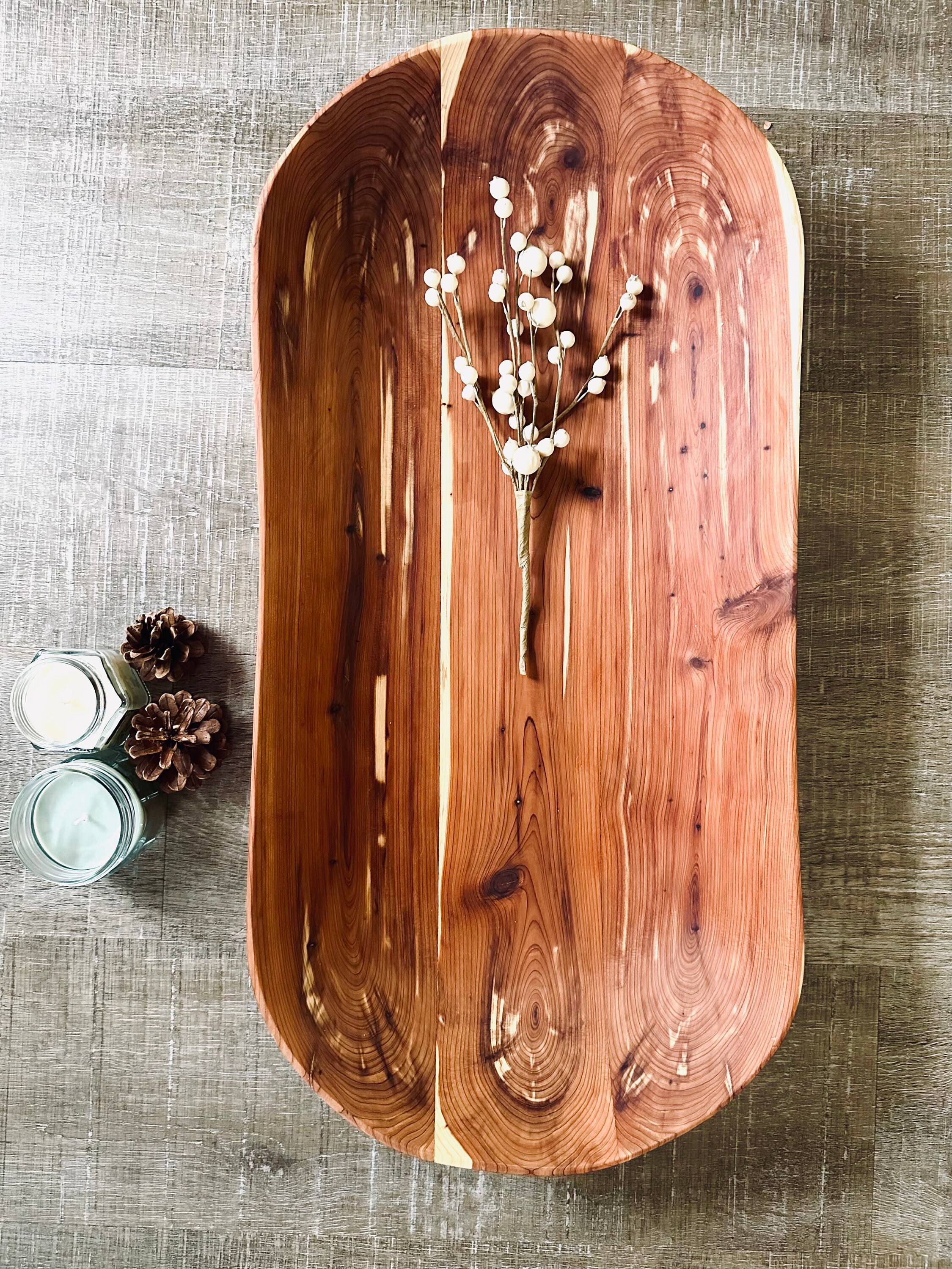 Gorgeous Large Hand Carved Cedar Wood Dough Bowl and Bread Bowl - Etsy
