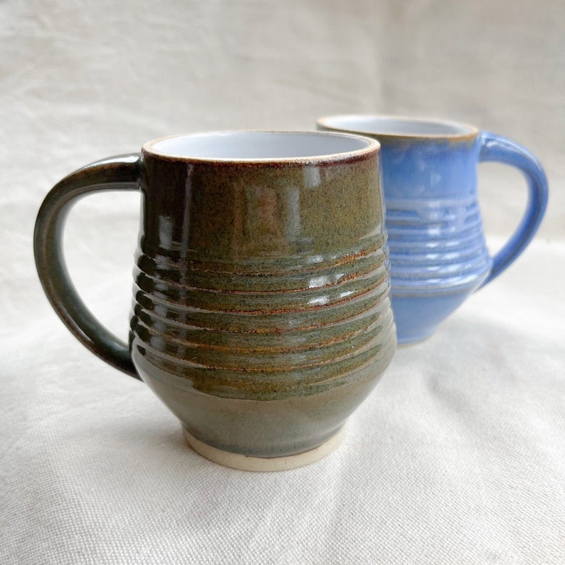 Ceramic stoneware coffee handmade mug. Coffee mug. Tea mug. Pottery mug. Ceramic mug. Clay mug. image 3