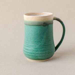 Ceramic stoneware coffee handmade mug. Pottery mugs. Coffee mug.
