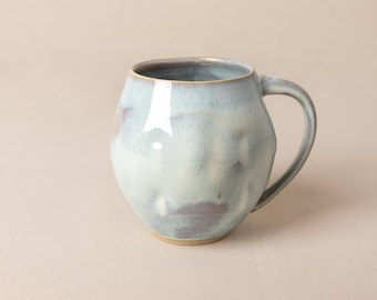 Ceramic mug. Mug. Coffee Mug. Tea. Pottery. Ivory. Clay.