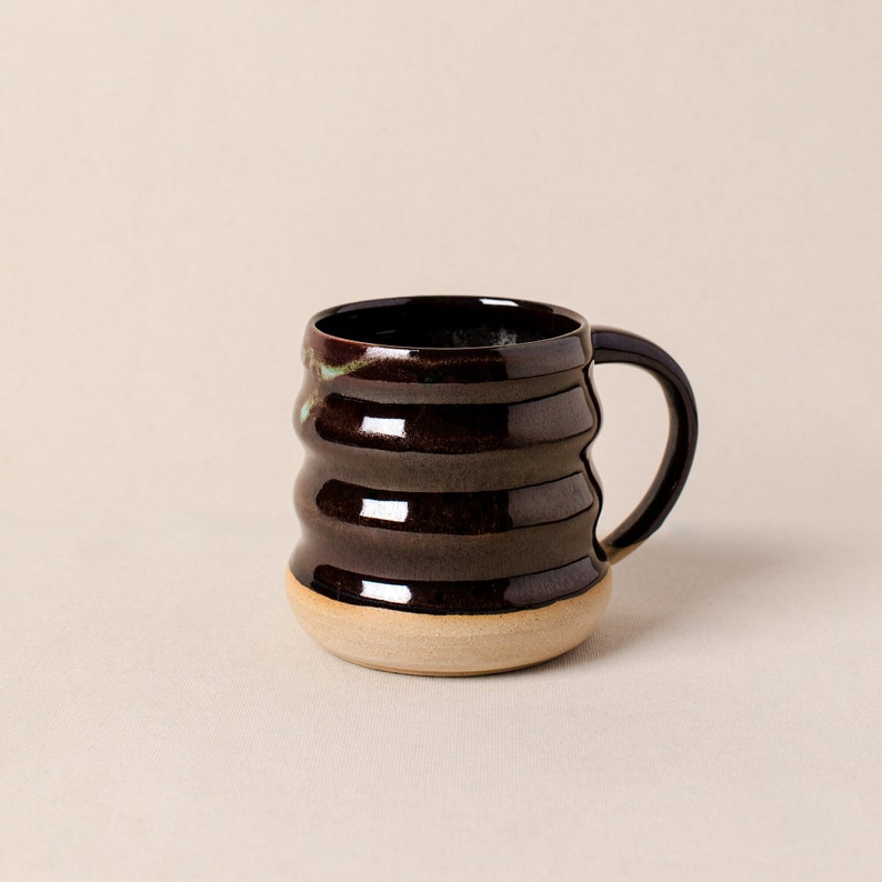 Ceramic stoneware coffee mug. Coffee mug. Tea mug. Pottery mug. Ceramic mug. Clay mug. image 3